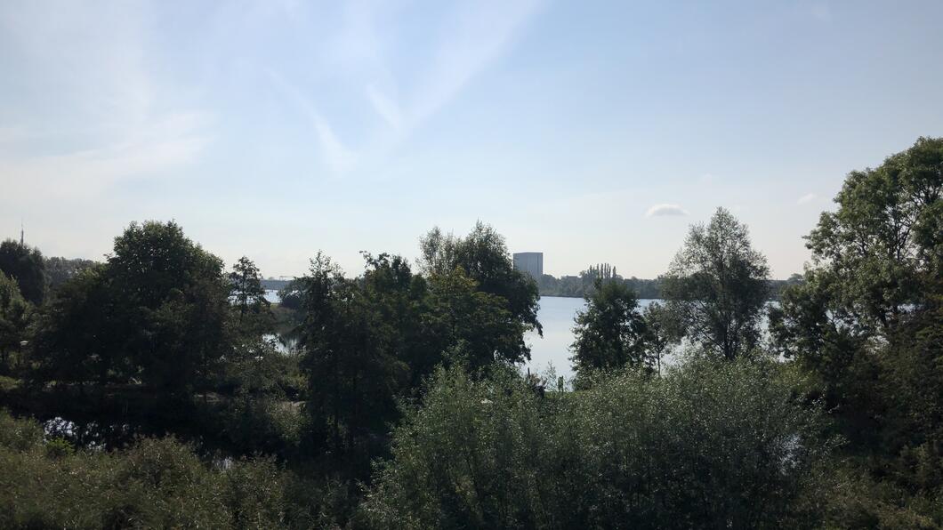 Science Park gezien vanaf Amsterdamse Brug, Nieuwe Diep 