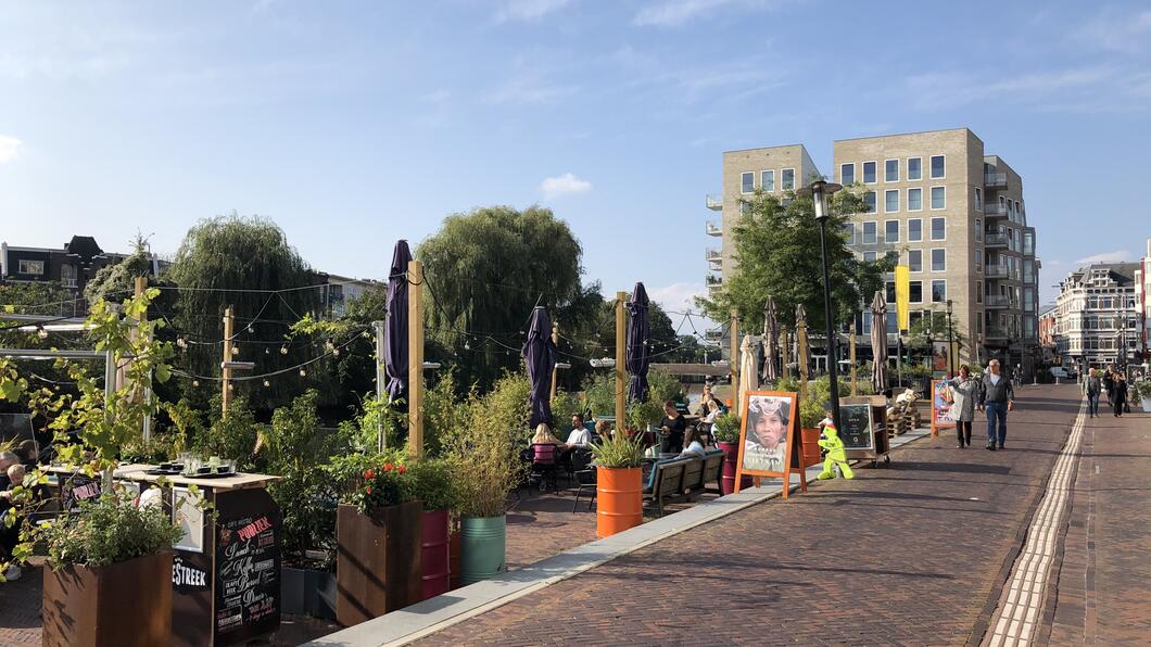 Terrasjes in Oostpoort Amsterdam 