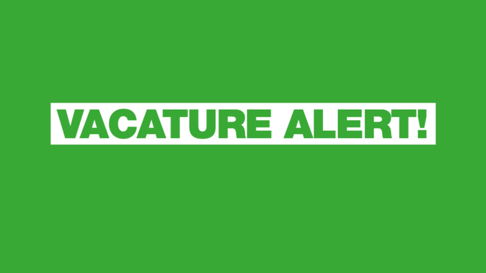 Vacature alert